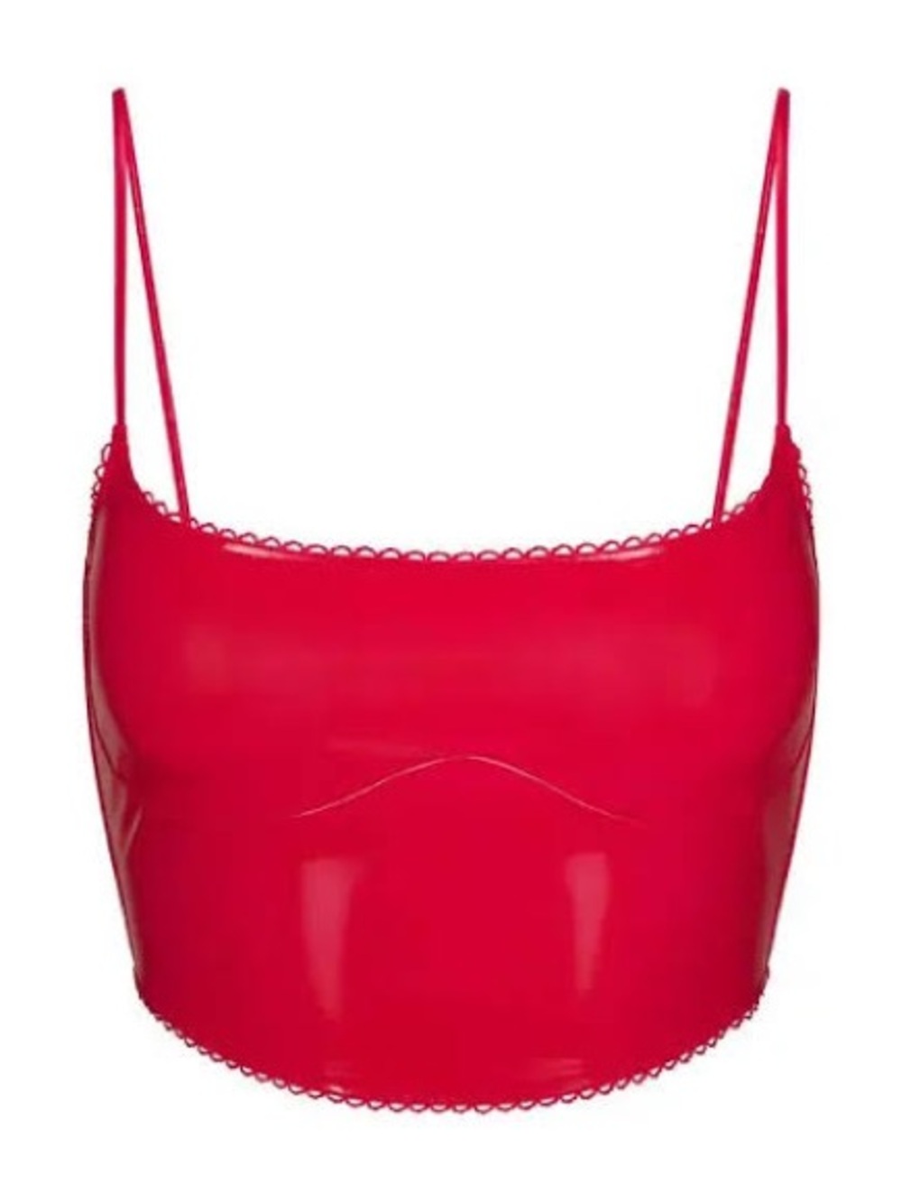 Skims Vinyl Red Corset
